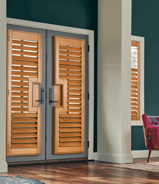 faux wood plantation shutters