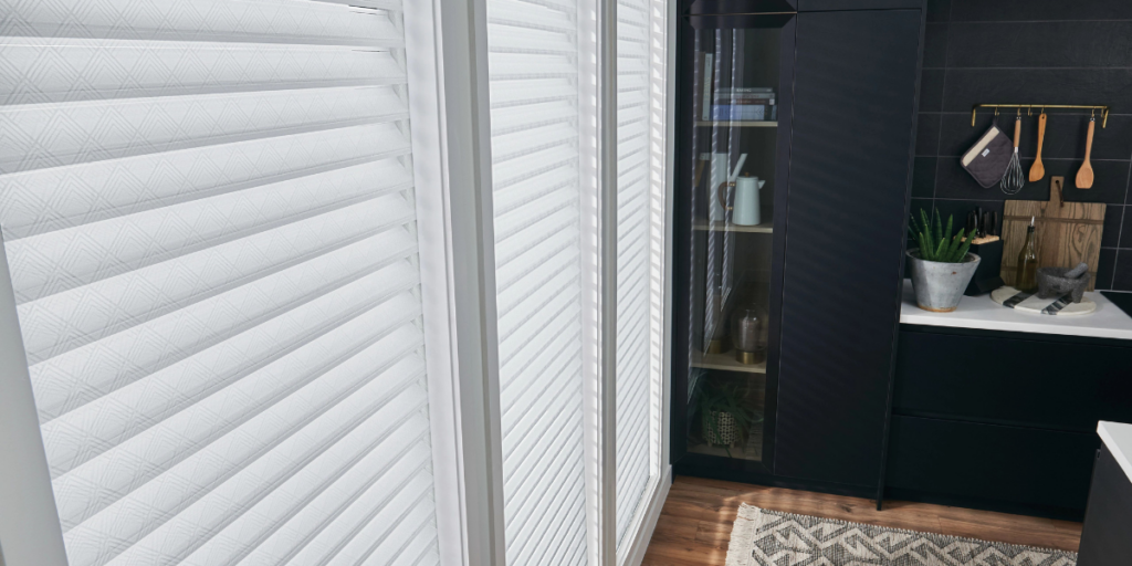 Professionally installed sheer shades in a St. Louis home. 